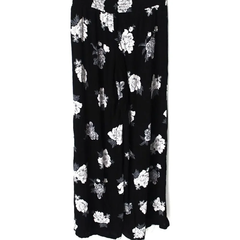 No Boundaries Floral Flowy Wide Leg Pants in S/CH - Picture 2 of 8